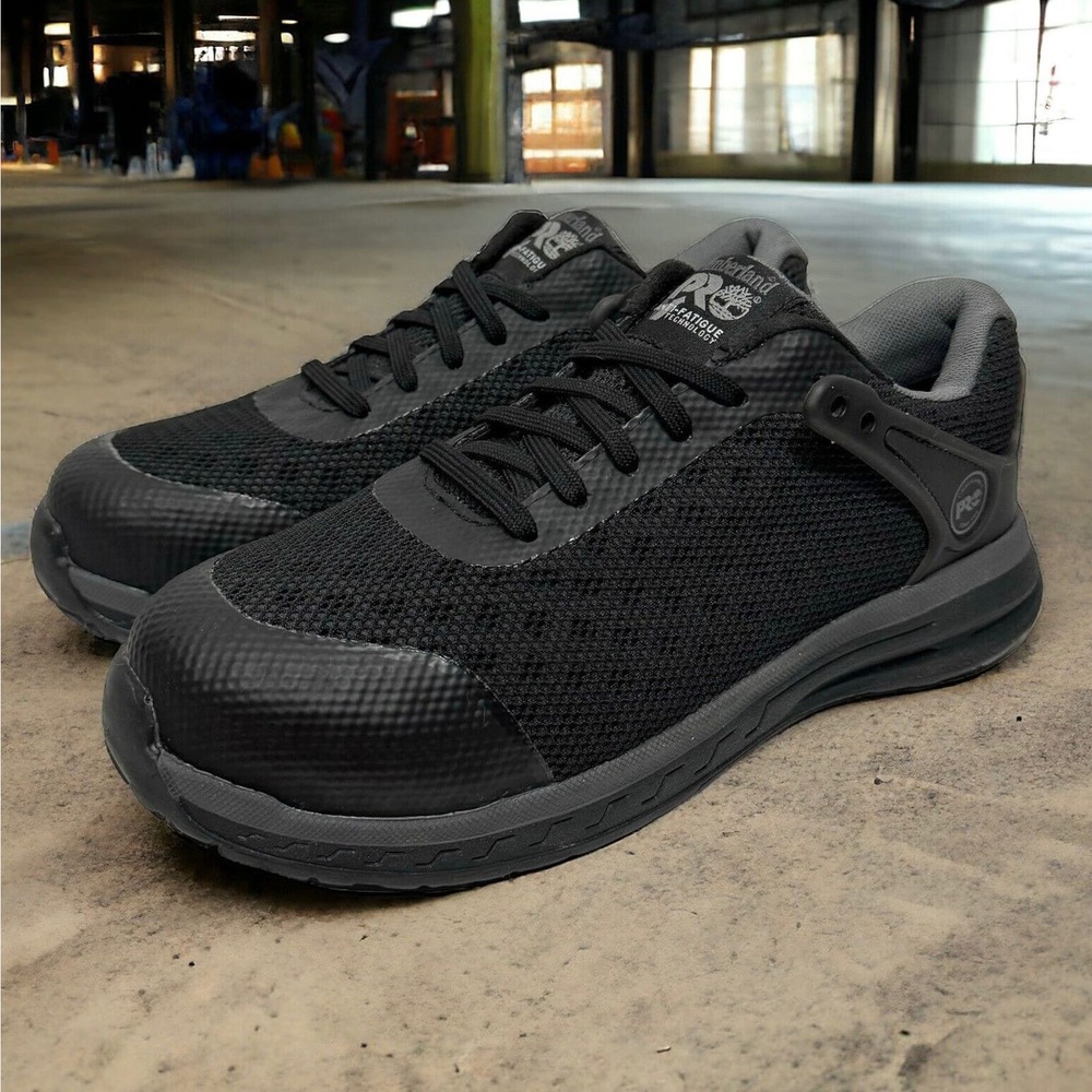 Timberland Pro Womens Drivetrain Black Composite Toe Work Shoes Size 7.5 A1RVH